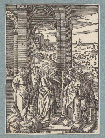 The Pharisees and scribes ask for a sign of Christ, Christopher of Shechem (II), 1629 Canvas Print