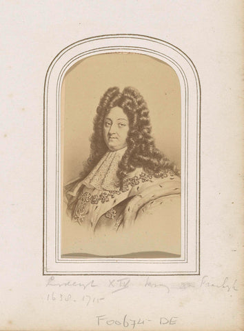 Photo reproduction of (presumably) a print by Louis XIV, King of France, Étienne Neurdein, c. 1863 - c. 1880 Canvas Print