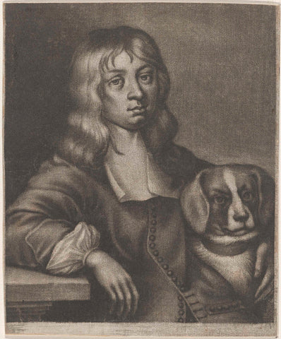 Portrait of Joh. Baltas. Schütz, Johann Friedrich Leonard, 1672 Canvas Print