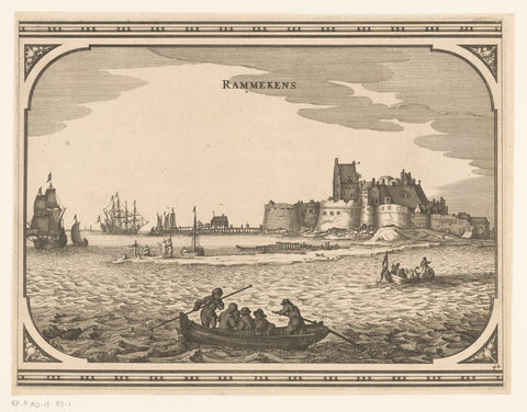 View of Fort Rammekens, Pieter Hendricksz. Schut, 1657 Canvas Print