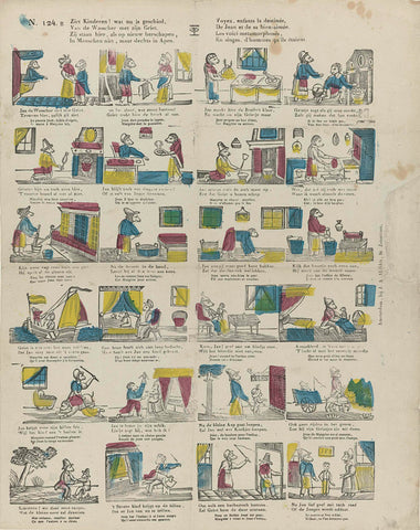 Behold children! what has now happened, / Van de Wasscher with his Griet [(...)], JA Aldag, 1851 - 1880 Canvas Print