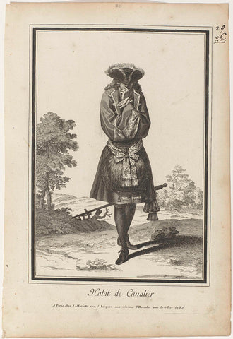 Habit de Cavalier, anonymous, 1697 Canvas Print