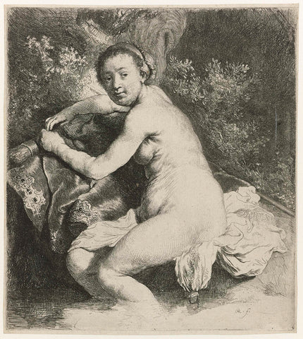 Diana at the bath, Rembrandt van Rijn, c. 1631 Canvas Print