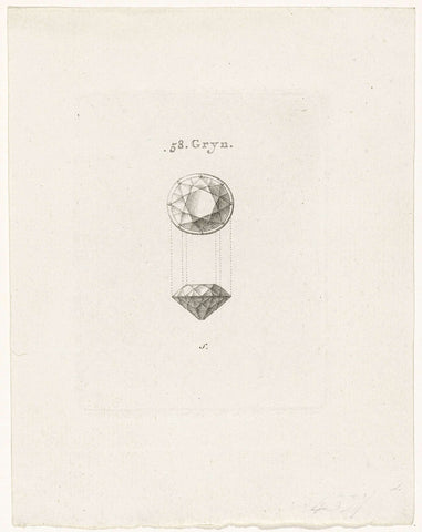 Grote diamant in de verkoop op 26 augustus 1778, unknown, 1778 Canvas Print