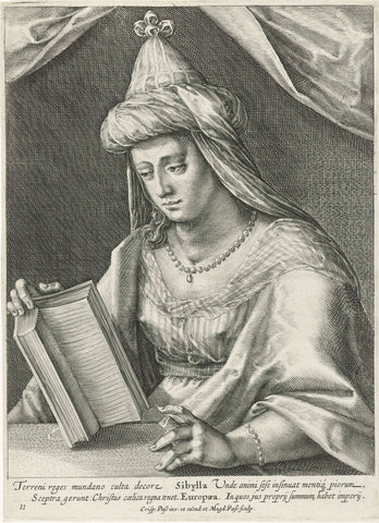 European Sibyl, Magdalena of passe, 1615 Canvas Print