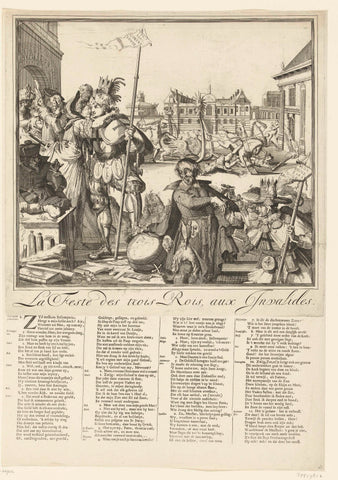 Cartoon on the flight from James II to Franrkijk, 1689, anonymous, 1689 Canvas Print