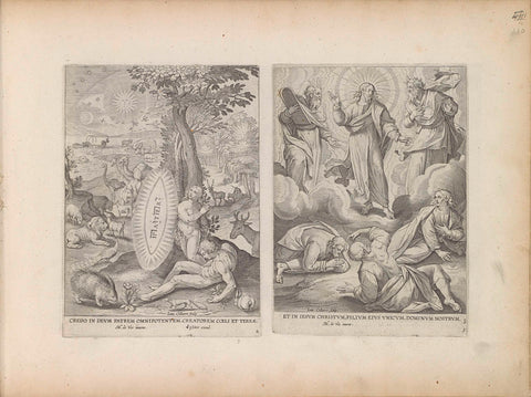 Transfiguration, Jan Collaert (II), 1643 Canvas Print