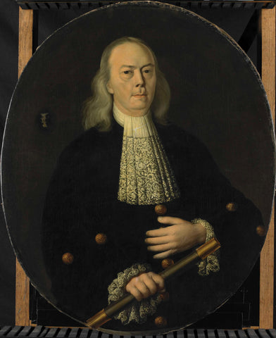 Portrait of Abraham van Riebeeck (1653-1713), anonymous, c. 1700 Canvas Print