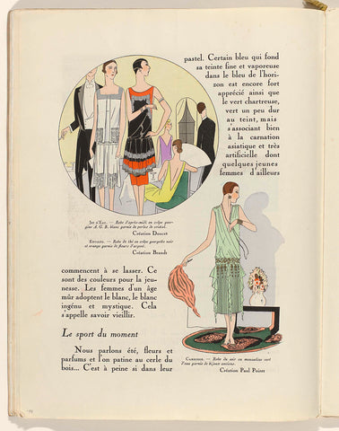 Art - Goût - Beauté, Feuillets de l' élégance féminine, February 1926, No. 66, 6th Year, p. 14, anonymous, 1926 Canvas Print