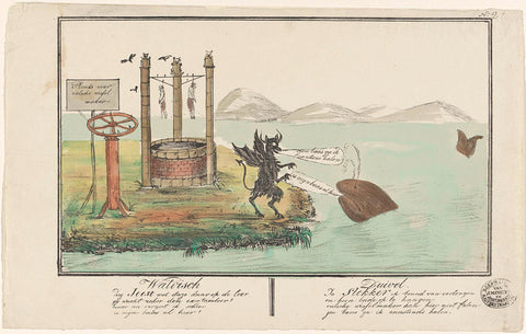 Cartoon on Daine and Kessels, 1830, anonymous, 1830 Canvas Print