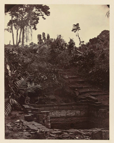 Seaside Resort and Immediate Surroundings of Candi Panataran on Java, Indonesia, Isidore Kinsbergen, 1867 Canvas Print