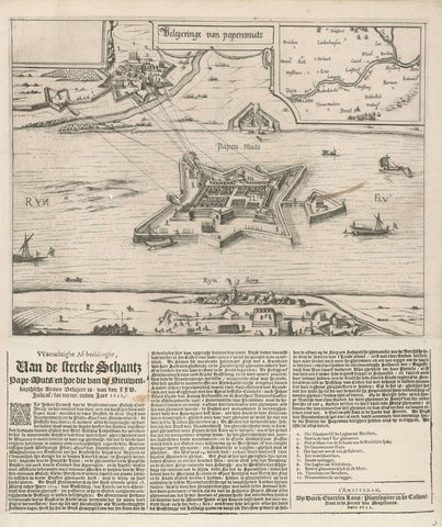 Siege of the Papenmuts redoubt, 1622, Dirk Eversen Lons, 1622 Canvas Print