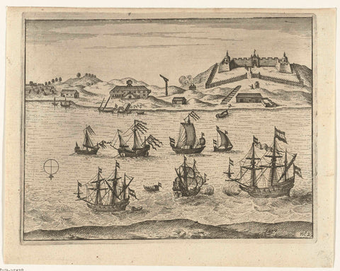 View of Zeelandia, anonymous, 1644 - 1646 Canvas Print