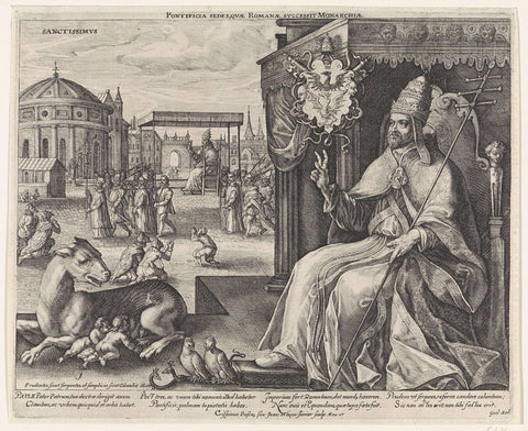 Pope Paul V, Crispijn van de Passe (II), 1611 Canvas Print