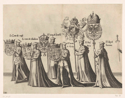 Part of the procession, no. 24, Joannes van Doetechum (I), 1559 Canvas Print