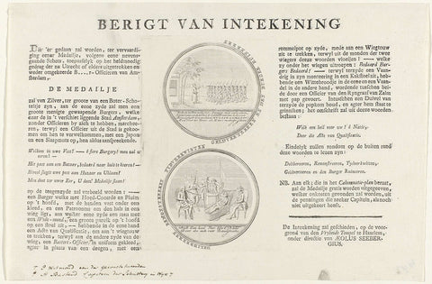 Cartoon on the return of the Amsterdam patriots from Utrecht, 1787, anonymous, 1787 Canvas Print