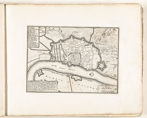 Map of Antwerp, ca. 1702, anonymous, 1702 - 1703 Canvas Print