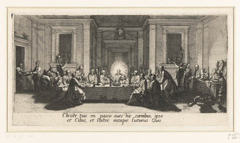 Last Supper, Jacques Callot, 1619 - 1624 Canvas Print