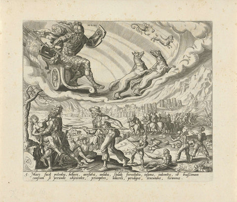 The Planet Mars and Its Children, Harmen Jansz Muller, 1638 - 1646 Canvas Print