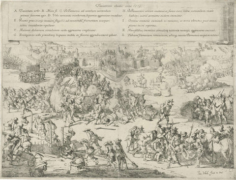 Siege of Maastricht, 1579, Jan Miel, 1645 - 1647 Canvas Print