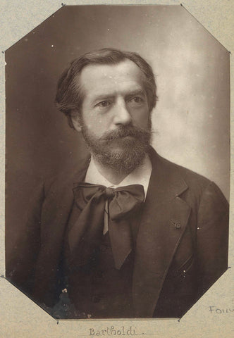 Portrait of Frédéric Auguste Bartholdi, sculptor, anonymous, c. 1880 - c. 1900 Canvas Print