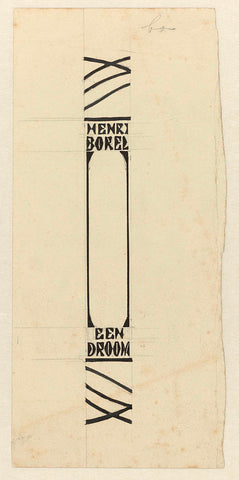 Design for a book back for: Louis Couperus, Metamorfoze, 1897, Jan Toorop, in or before 1897 Canvas Print