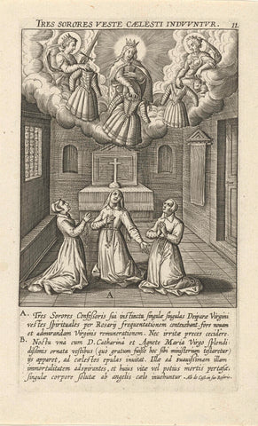 Miracle of the Three Sisters, Theodoor Galle (attributed to), 1610 Canvas Print