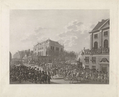 Entry of Louis Napoleon in Amsterdam, 1808, A. Lutz, 1808 Canvas Print