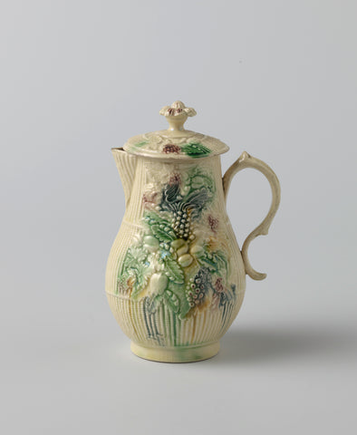 Milk jug of hard-baked pottery., anonymous, c. 1770 - c. 1775 Canvas Print