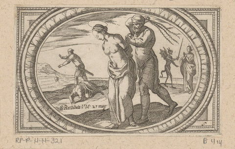 H. Restituta, Antonio Tempesta, 1565 - 1630 Canvas Print