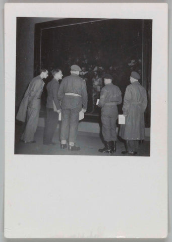 Soldiers at the Night Watch, 1939 - 1941 Canvas Print