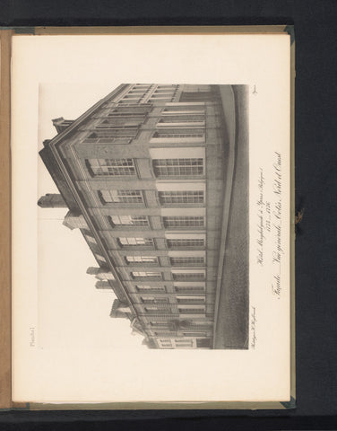 View of the northwest corner of the façade of Hotel Merghelynck in Ypres, Belgium, Hector Heylbroeck, c. 1889 - in or before 1894 Canvas Print