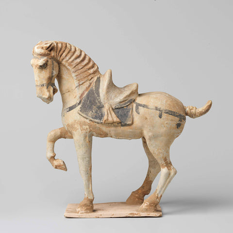 Tomb figure of a horse, anonymous, c. 618 - c. 906 Canvas Print