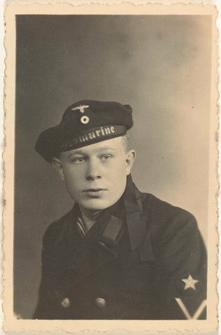 Portrait of a German sailor, anonymous, 1940 - 1943 Canvas Print