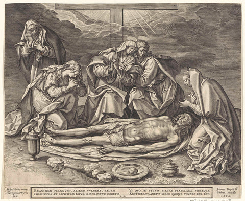 Indulgence of Christ, Hieronymus Wierix, 1586 Canvas Print