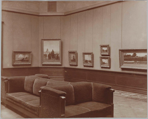 Room 372 in Drucker extension with a set-up of the Hague School in 1928, 1928 Canvas Print