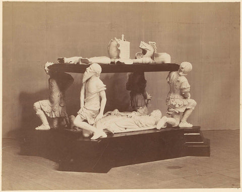 Tomb monument for Engelbrecht II, count of Nassau-Dillenburg-Breda, 1504, anonymous, 1850 - 1930 Canvas Print