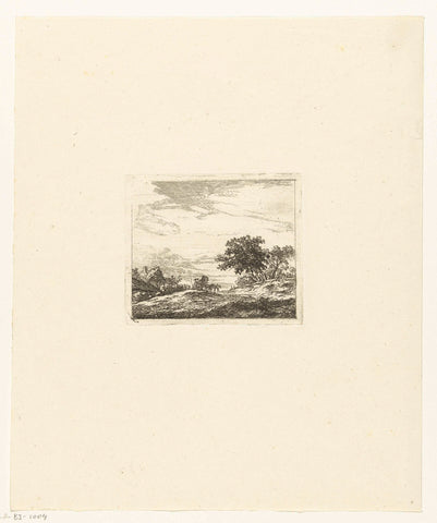 Landscape with carriage, Hermanus van Brussel, c. 1800 - in or before 1815 Canvas Print