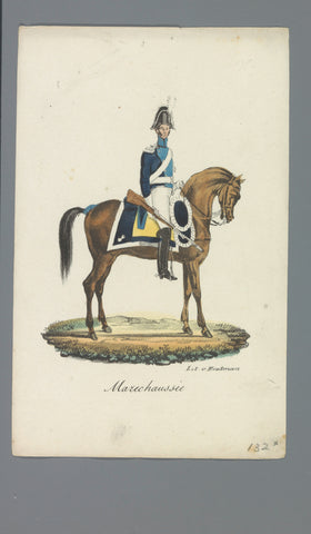 Marechaussée, Albertus Verhoesen, 1835 - 1850 Canvas Print