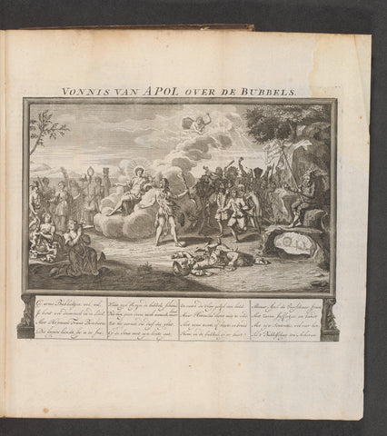 Apollo judges the Actionists, 1720, anonymous, 1720 Canvas Print