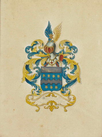 The coat of arms of Citters, anonymous, c. 1777 Canvas Print