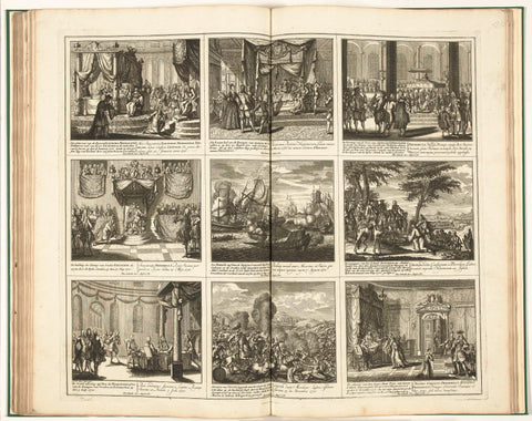 Schouwburg van den oorlog (sheet XXI), 1720, Leonard Schenk, 1720 - 1722 Canvas Print