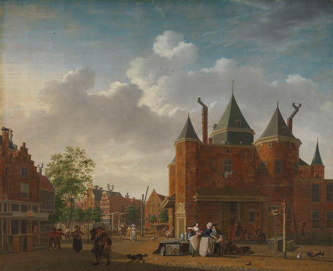 The Sint-Antoniuswaag in Amsterdam, Isaac Ouwater, c. 1780 - c. 1790 Canvas Print