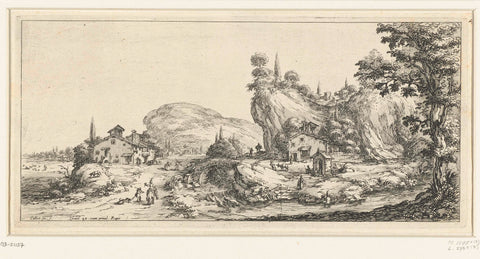 Return of hunting, Jacques Callot, 1628 - 1635 Canvas Print