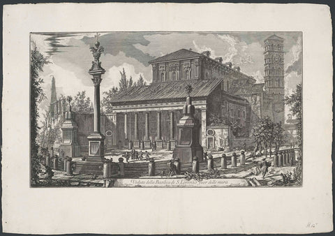 Saint Laurens outside the Walls of Rome, Giovanni Battista Piranesi, 1748 - 1778 Canvas Print