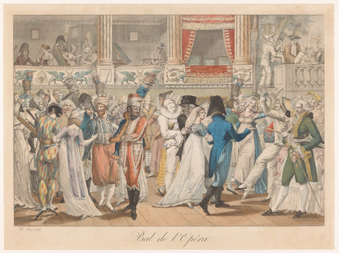 Costume ball, anonymous, Jean François Bosio, 1804 Canvas Print