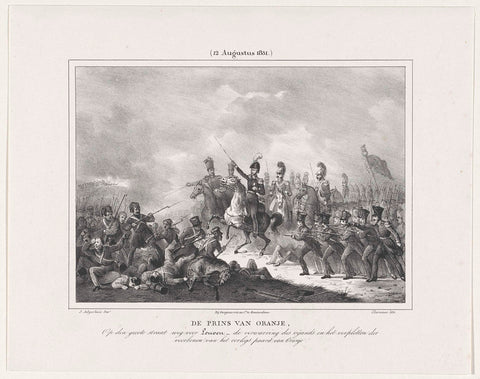 Battle of Leuven, 1831, J.B. Clermans, 1831 Canvas Print