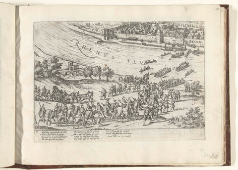 Truchsess takes Bonn, 1582, Frans Hogenberg, 1582 - 1584 Canvas Print