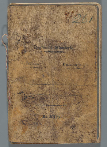 Military pocketbook of Andreas Dautzenberg, 1896, Department of War, 1896 Canvas Print