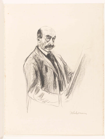 Self-portrait, Max Liebermann, 1900 - 1935 Canvas Print